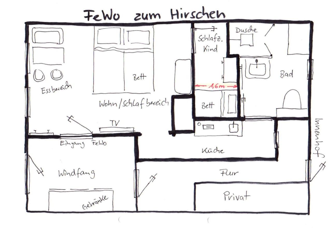 Ferienwohnung Zum Hirschen Herzberg am Harz Kültér fotó